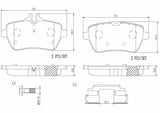 Brembo OE Prem NAO Ceramic Pads (Rear) - Mercedes by Brembo P50103N-BRE