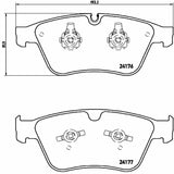 Brembo OE Prem LowMet Pads (Front) - 07-11 Mercedes ML63 AMG/2007 R63 AMG by Brembo P50105-BRE