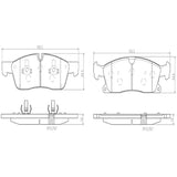 Brembo OE Prem NAO Ceramic Pads (Front) - Mercedes by Brembo P50108N-BRE