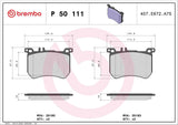 Brembo OE Prem LowMet Pads (Front) - Mercedes by Brembo P50111-BRE