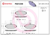 Brembo OE Prem NAO Ceramic Pads (Front) - Mercedes by Brembo P50124N-BRE