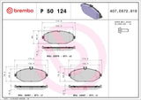 Brembo OE Prem LowMet Pads (Front) - Mercedes by Brembo P50124-BRE