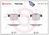 Brembo OE Prem NAO Ceramic Pads (Rear) - Mercedes by Brembo P50133N-BRE