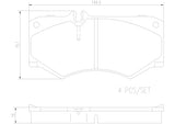 Brembo OE Prem NAO Ceramic Pads (Front) - 02-08 Mercedes G500/03-04 G55 AMG/10-18 G550 by Brembo P50134N-BRE