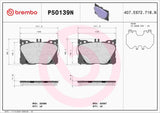 Brembo OE Prem NAO Ceramic Pads (Front) - Mercedes by Brembo P50139N-BRE