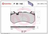 Brembo OE Prem LowMet Pads (Front) - Mercedes by Brembo P50142-BRE