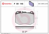 Brembo OE Prem LowMet Pads (Front) - Mercedes by Brembo P50145-BRE