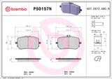 Brembo OE PRIME Ceramic Brake Pads (Front) - Mercedes by Brembo P50157N-BRE