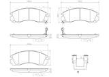 Brembo OE Prem NAO Ceramic Pads (Front) - 91-96 Dodge Stealth by Brembo P54017N-BRE