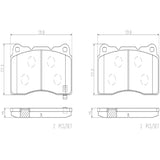 Brembo OE Prem NAO Ceramic Pads (Front) - 15-17 WRX STI/17-20 BRZ by Brembo P54039N-BRE