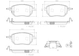 Brembo OE Prem NAO Ceramic Pads (Front) - 03-06 Infiniti FX35/FX45/05-06 Nissan Altima by Brembo P56051N-BRE