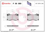 Brembo OE Prem LowMet Pads (Front) - 09-13 Infiniti FX50 by Brembo P56089-BRE
