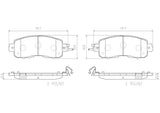 Brembo OE Prem NAO Ceramic Pads (Front) - 13-19 Nissan Altima/14-17 Leaf by Brembo P56104N-BRE
