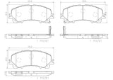 Brembo OE Prem NAO Ceramic Pads (Front) - 14-19 Infiniti Q50/17-19 Q60/14-19 Nissan Rogue by Brembo P56106N-BRE