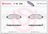 Brembo OE Brake Pads (Front) - 18-19 Nissan LEAF by Brembo P56120E-BRE