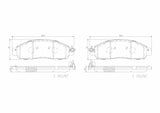 Brembo OE Prem NAO Ceramic Pads (Front) - 18-19 Nissan Leaf by Brembo P56120N-BRE
