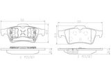 Brembo OE Prem NAO Ceramic Pads (Rear) - 2003 Saab 9-3 by Brembo P59044N-BRE