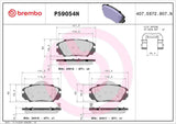 Brembo OE Prem NAO Ceramic Pads (Front) - 16-19 Buick Cascada by Brembo P59054N-BRE