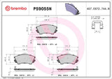 Brembo OE Prem NAO Ceramic Pads (Front) - 10-15 Chevy Camero/11-17 Caprice/14-15 Buick Regal by Brembo P59055N-BRE