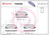 Brembo OE Prem NAO Ceramic Pads (Front) - 10-11 Saab 9-5 by Brembo P59058N-BRE