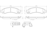 Brembo OE Prem NAO Ceramic Pads (Rear) - 2003 Chevy Silverado 1500 by Brembo P59065N-BRE