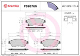 Brembo OE Prem NAO Ceramic Pads (Front) - 11-15 Chevy Cruze/12-17 Sonic by Brembo P59076N-BRE