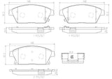 Brembo OE Prem NAO Ceramic Pads (Front) - 13-17 Buick Encore/13-16 Cadillac ATS by Brembo P59077N-BRE