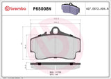 Brembo OE Prem NAO Ceramic Pads (Rear) - Porsche by Brembo P65008N-BRE