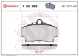 Brembo OE Prem LowMet Pads (Rear) - Porsche by Brembo P65008-BRE