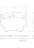 Brembo OE Prem NAO Ceramic Pads (Front) - Porsche by Brembo P65009N-BRE