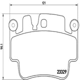 Brembo OE Prem LowMet Equivalent Pads (Rear) - Porsche by Brembo P65009-BRE