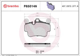 Brembo OE Prem NAO Ceramic Pads (Front) - 06-08 Porsche 911/07-12 Boxster/08-12 Cayman by Brembo P65014N-BRE