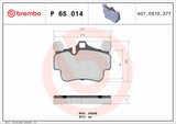 Brembo OE Prem LowMet Pads (Front) - Porsche by Brembo P65014-BRE