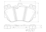 Brembo OE Prem NAO Ceramic Equivalent Pads (Front) - Audi / Porsche by Brembo P65016N-BRE