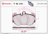 Brembo OE LowMet Brake Pads - Audi / Porsche by Brembo P65016-BRE
