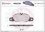 Brembo OE Prem NAO Ceramic Pads (Front) - 17-18 Porsche 718 Boxster/718 Cayman/14-16 Cayman by Brembo P65018N-BRE
