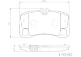 Brembo OE Prem NAO Ceramic Pads (Rear) - 07-13 Porsche 911 by Brembo P65022N-BRE