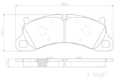 Brembo OE Prem NAO Ceramic Pads (Front) - Porsche by Brembo P65025N-BRE