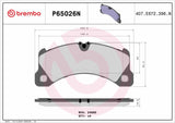 Brembo OE Prem NAO Ceramic Pads (Front) - Porsche by Brembo P65026N-BRE