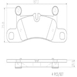 Brembo OE Prem NAO Ceramic Equivalent Pads (Rear) - VW by Brembo P65027N-BRE