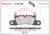Brembo OE Prem LowMet Pads (Rear) - VW by Brembo P65027-BRE