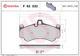 Brembo OE Prem LowMet Pads (Front) - Porsche by Brembo P65032-BRE