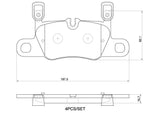 Brembo OE PRIME LowMet Brake Pads (Rear) - 20-24 Porsche 911 by Brembo P65056-BRE