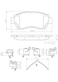 Brembo OE Prem NAO Ceramic Pads - 94-96 Lexus ES300 by Brembo P83027N-BRE