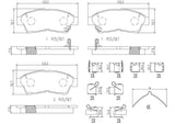 Brembo OE Prem NAO Ceramic Pads (Front) - 92-93 Lexus ES300/91-00 Camry/93-97 Corolla by Brembo P83034N-BRE
