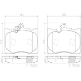 Brembo OE Prem NAO Ceramic Pads (Front) - 16-17 Lexus GS200t/18-19 GS300/07-11 GS350 by Brembo P83072N-BRE