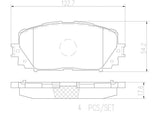 Brembo OE Prem NAO Ceramic Pads (Front) - 12-18 Toyota Yaris by Brembo P83101N-BRE