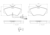 Brembo OE Prem NAO Ceramic Pads (Front) - VW by Brembo P85029N-BRE