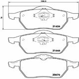 Brembo OE Prem LowMet Pads (Front) - VW/Audi by Brembo P85036-BRE