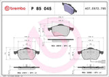 Brembo OE Prem LowMet Pads (Front) - 00-06 Audi TT/99-10 VW Beetle by Brembo P85045-BRE